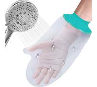 Tianher Protection Platre Douche, Protege Bras Platre Protection Pansement Imperméable Réutilisable Protection Étanche Bandage en Douche pour Protege Doigt, Poignet(Transparent)