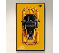 TIANQING Tableau mural pour Lego Technic McLaren P1 1:8 42172, compatible avec Lego P1 McLaren, idées de cadeaux pour les amateurs de support mural de voiture Lego, plaque murale uniquement.