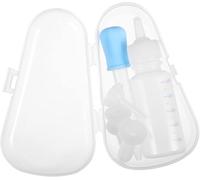 TianqqYongyong Ensemble biberon et compte-gouttes pour animaux de compagnie, dispositif d'allaitement pour animaux nouveau-nés, chiens, chats (bleu)
