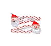 TIANQUXNGI 1 paire de barrettes à cheveux antidérapantes pour femmes et filles pour fêtes de Noël