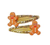 TIANQUXNGI 1 paire de barrettes à cheveux antidérapantes pour femmes et filles pour fêtes de Noël