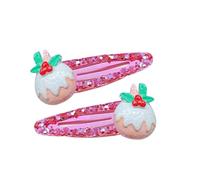 TIANQUXNGI 1 paire de barrettes à cheveux antidérapantes pour femmes et filles pour fêtes de Noël