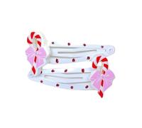 TIANQUXNGI 1 paire de barrettes à cheveux antidérapantes pour femmes et filles pour fêtes de Noël