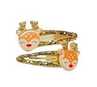 TIANQUXNGI 1 paire de barrettes à cheveux antidérapantes pour femmes et filles pour fêtes de Noël