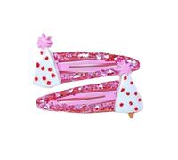 TIANQUXNGI 1 paire de barrettes à cheveux antidérapantes pour femmes et filles pour fêtes de Noël