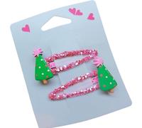 TIANQUXNGI 1 paire de barrettes à cheveux antidérapantes pour femmes et filles pour fêtes de Noël
