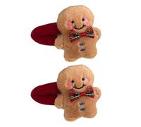TIANQUXNGI 1 paire de barrettes à cheveux en peluche sur le thème de Noël pour les vacances, les fêtes formelles et les événements scolaires