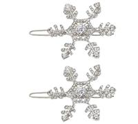 TIANQUXNGI 1 paire de pinces à cheveux tendance en alliage flocon de neige pour occasions romantiques