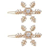 TIANQUXNGI 1 paire de pinces à cheveux tendance en alliage flocon de neige pour occasions romantiques