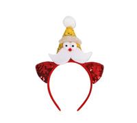 TIANQUXNGI Bandeau sur le thème de Noël - Accessoires de festival - Élan - Serre-tête saisonnier pour les vacances et Noël