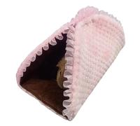 TIANQUXNGI Coussin de lit d'hiver pour hamster, cachette pour lit, tunnel, cage, accessoires, literie chaude et anti-rayures pour furets et écureuils