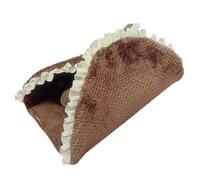 TIANQUXNGI Coussin d'hiver pour hamster, cachette, tunnel de jeu, accessoires de cage chaud, anti-griffure, literie pour furets, écureuils