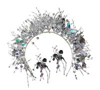 TIANQUXNGI Ensemble de serre-tête en cristal pour femme - Serre-tête papillon antidérapant pour fête de mariage - Ornement de coiffure de mariée