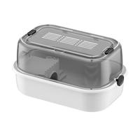 TIANQUXNGI Grande cage pour hamsters avec couvercle ventilé transparent pour chinchillas et guinéas