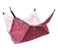 TIANQUXNGI Hamac double couche pour hamster, petit animal domestique, lit planeur, hamac à suspendre pour rat, chinchilla perroquet, cochon d'Inde, rat