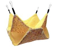 TIANQUXNGI Hamac double couche pour hamster, petit animal domestique, lit planeur, hamac à suspendre pour rat, chinchilla perroquet, cochon d'Inde, rat