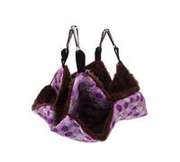 TIANQUXNGI Hamac double couche pour hamster, petit animal domestique, lit planeur, hamac à suspendre pour rat, chinchilla perroquet, cochon d'Inde, rat
