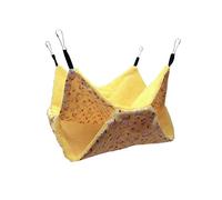 TIANQUXNGI Hamac double couche pour hamster, petit animal domestique, lit planeur, hamac à suspendre pour rat, chinchilla perroquet, cochon d'Inde, rat