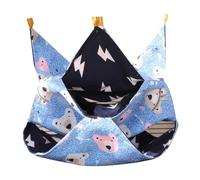 TIANQUXNGI Hamster imprimé hamac cachette lit suspendu arbre lit cage accessoires chaud anti-griffures lit de sommeil pour furets écureuils