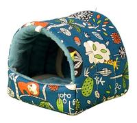 TIANQUXNGI Hamster Imprimé Hamster Lit de couchage Suspendu Lit Mat Cage Accessoires Chaud Anti-Rayures Tunnel Lit pour Furets Écureuils