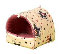 TIANQUXNGI Hamster Imprimé Hamster Lit de couchage Suspendu Lit Mat Cage Accessoires Chaud Anti-Rayures Tunnel Lit pour Furets Écureuils