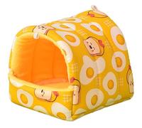 TIANQUXNGI Hamster Imprimé Hamster Lit de couchage Suspendu Lit Mat Cage Accessoires Chaud Anti-Rayures Tunnel Lit pour Furets Écureuils