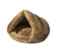 TIANQUXNGI Lit chaud pour animal domestique doux et semi-fermé pour chaton, chiot, petits animaux de compagnie, coussin épais