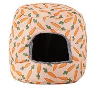 TIANQUXNGI Lit de couchage en peluche pour lapin, cachette en peluche, accessoire chaud, anti-rayures, tunnel lit pour petits animaux de compagnie, furets, écureuils