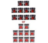 TIANQUXNGI Lot de 10 commutateurs rouges pour testeur de clavier MX Clavier mécanique Personnaliser