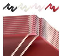 TIANQUXNGI Lot de 20 feuilles de papier cadeau à bords dorés pour bouquet de fleurs