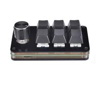 TIANQUXNGI Mini clavier macro programmable à 6 touches - Clavier de jeu mécanique à 1 bouton - Clavier de jeu à chaud