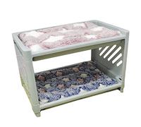 TIANQUXNGI Nichoir d'angle pour cochon d'Inde, rat, chinchilla dormir et jouer Habitat pour petits animaux Nid d'angle Accessoires