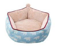 TIANQUXNGI Nichoir pentagonal en peluche pour animal domestique chaud et charmant pour litière
