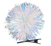 TIANQUXNGI Pince à cheveux festive, avec bandes en aluminium pour filles, enfants, barrettes scintillantes avec boules scintillantes, faites à la main, jolies épingles à cheveux