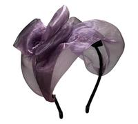 TIANQUXNGI Serre-tête élégant en maille avec nœud papillon et dentelle pour femme