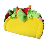TIANQUXNGI Tunnel en peluche pour hamster, souris, cachette, mini tacos, modèle de nid de hamster, décoration d'habitats