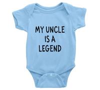 tiansiaben Body unisexe à manches longues pour bébé avec inscription « My Uncle Is A Legend », d-bleu, 9-12 Months