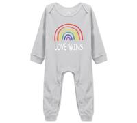 tiansiaben LGBT Pride Love Wins Body arc-en-ciel pour garçon et fille, Gris H, 12 mois