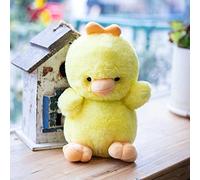 TIANSTON Mignon Jouet en Peluche pour Animaux De Compagnie Ours Agneau Éléphant Poussin Poupée Câlin Oreiller en Peluche Animal Poupée pour Enfants Noël Cadeaux D’Anniversaire Poulet 23cm
