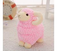 TIANSTON Simulation Mouton Jouets en Peluche Mouton Mignon Mouton Oreiller Animal en Peluche Poupée Douce Bébé Apaisement Jouets pour Enfants Cadeau D’Anniversaire 40cm Rose