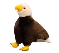 TIANSTON Simulation Pygargue À Tête Blanche Jouet en Peluche Aigle Oreiller en Peluche Animal Poupées Décoration De Chambre Jouet pour Enfants Cadeau D’Anniversaire 20cm Aigle