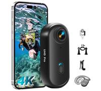 Tiantianle Action Cam WiFi, Mini Camera Sport 4K, caméra POV sous-Marine étanche jusqu'à 30 m, 360 ° pour Casque de vélo, caméra corporelle, bodycam, Camera Waterproof, Petite caméras