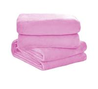 TIANTMIN Couverture Douillette 125 x 180 cm Chaude et Douce Couverture Douce et Moelleuse Chaude pour Canapé et Lit Chambre à Coucher Bureau, Rose