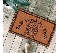 TIANTURNM Paillasson Interieur Entree Parlez à Un ami et entrez dans Le paillasson Seigneur des Anneaux Home Chambre Cadeau 24"x36"