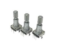 tianwandong 1 interrupteur encodeur rotatif EC11 avec bouton-poussoir, 30 positions, type 5 broches, longueur de la poignée : 20 mm, axe à pointe cylindrique