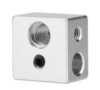 tianwandong Bloc chauffant universel for extrudeuse en aluminium MK10, 20 x 20 x 13 mm, filetage M7, vis de rupture de chaleur for imprimante 3D, accessoire