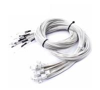 tianwandong Capteur de température à thermistance NTC 3950 1%, ligne 100 et 150cm, 100K, avec connecteur terminal XH2.54, blanc, 2pôles(5pcs 1m)