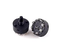 tianwandong Interrupteur rotatif multi-positions en plastique, 1 pièce, for presse-agrumes, mixeur, four, demi-axe, 14 mm(9 pins 8 Posiitons)