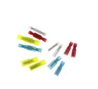 tianwandong Lot de 10 connecteurs fils électriques en laiton, mâles et femelles, isolés forme d'ogive, à sertir(Red 0.75-1.5mm10PCS)