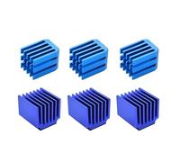 tianwandong Lot de 10 dissipateurs thermiques 9 x 9 x 12 mm/14 x 15 x 13 mm + colle 3M, refroidisseur en aluminium for pilote de moteur pas à pas A4988 DRV8825 LV8729 TMC2100, imprimante 3D(Type A)